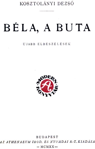 Béla, a buta