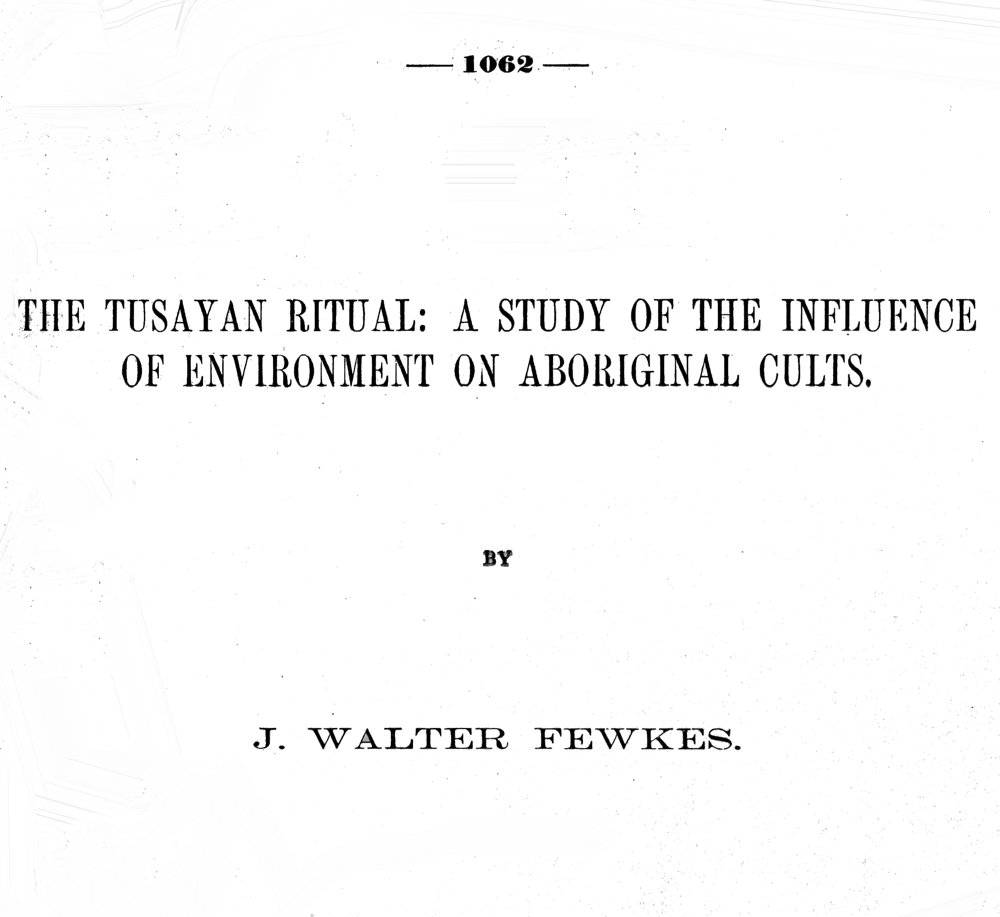 The Tusayan ritual