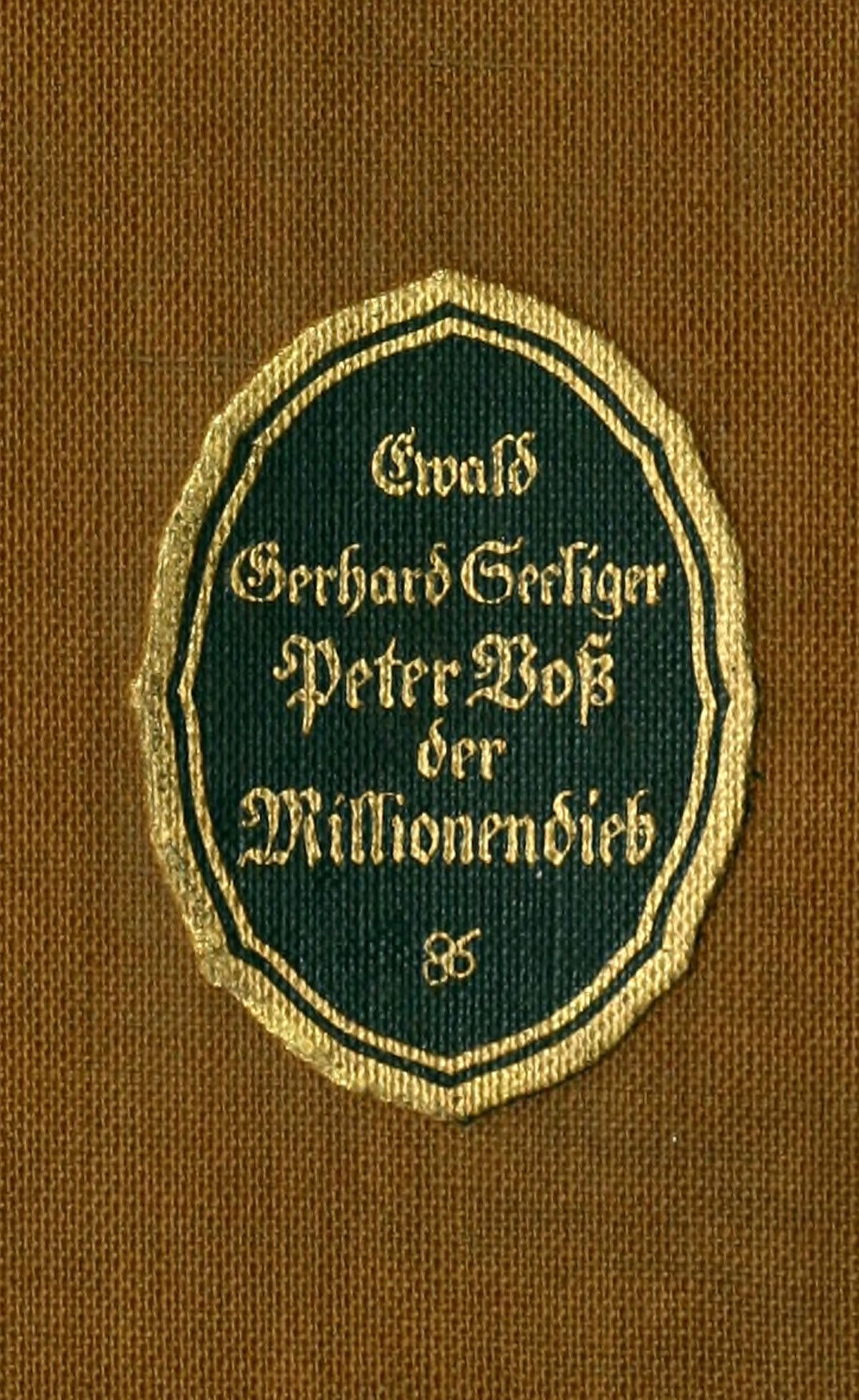 Peter Voß, der Millionendieb